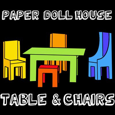 How to Make a Paper Doll House Table & Chairs - Kids Crafts & Activities -  Kids Crafts & Activities